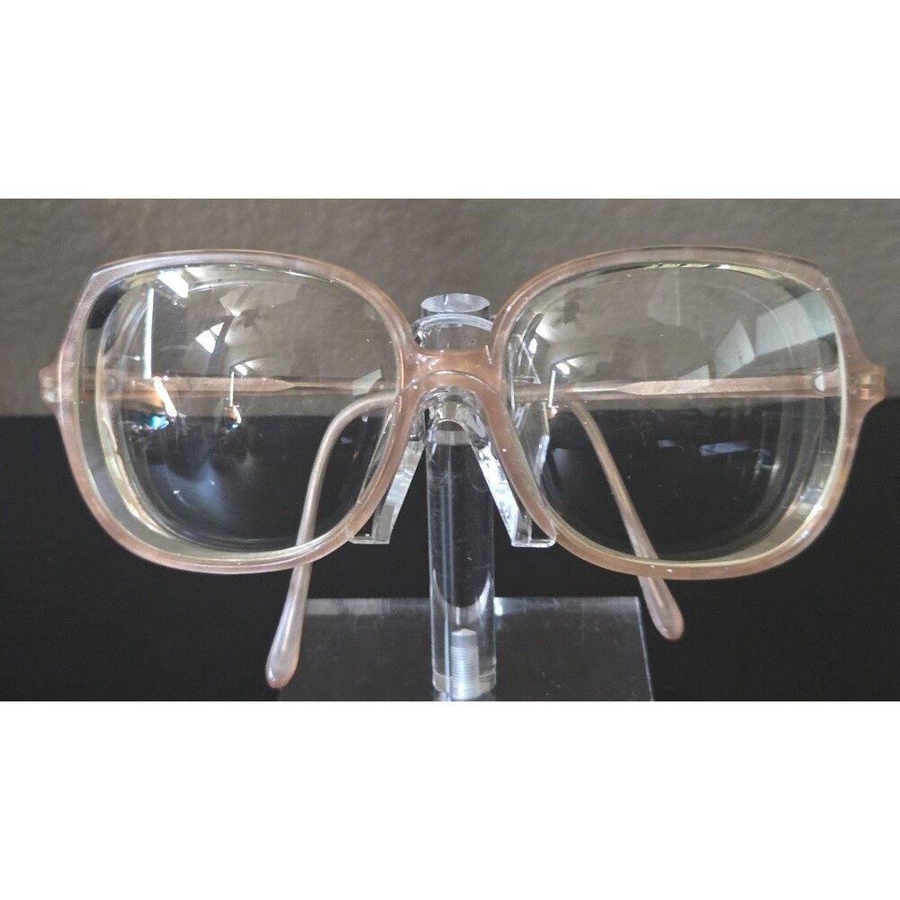Vintage Regency Eyewear Oversized Pink Clear Eyeglasses Frames 56-15-140 Retro